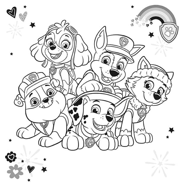 PEXESO JM Paw Patrol + vymaľovánka