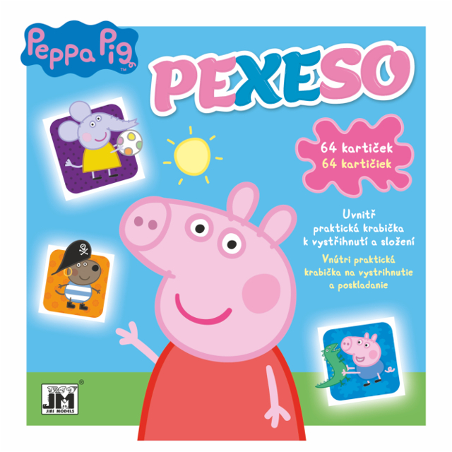 PEXESO JM Prasiatko Peppa + vymaľovánka