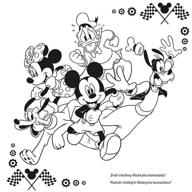 PEXESO JM Mickeyho klubík + vymaľovánka