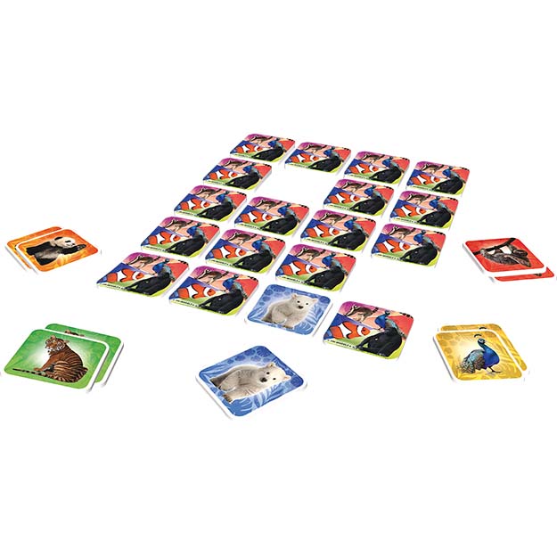 Pexeso na cesty s vymaľovánkami Zoo