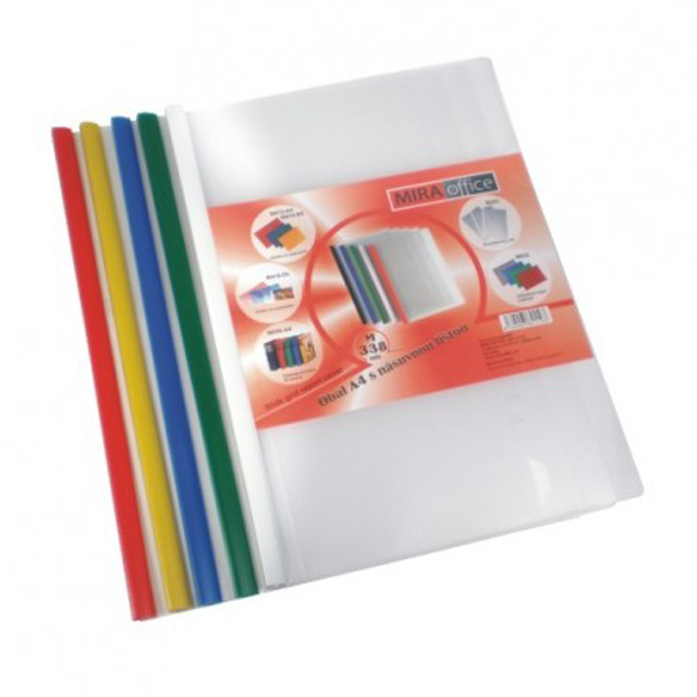 Obal transparentný s lištou A4 mix/5ks 338