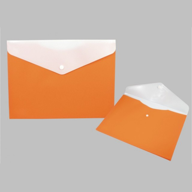 Obal s cvokom rozšírene dno A4 Kartus oranžový 416