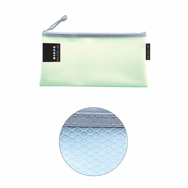 Obal so zipsom DL PASTELINI zelený