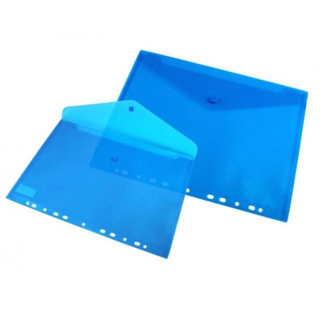 Obal s cvokom s eurodierovaním A4 Kartus modrý