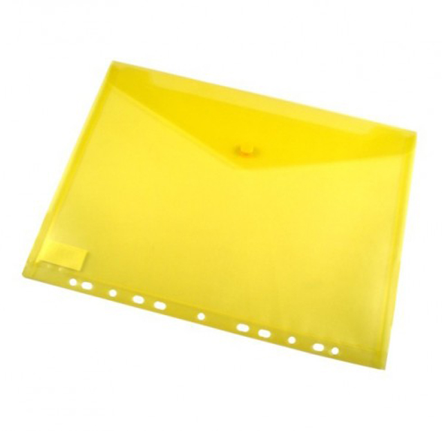 Obal s cvokom s eurodierovaním A4 žltý