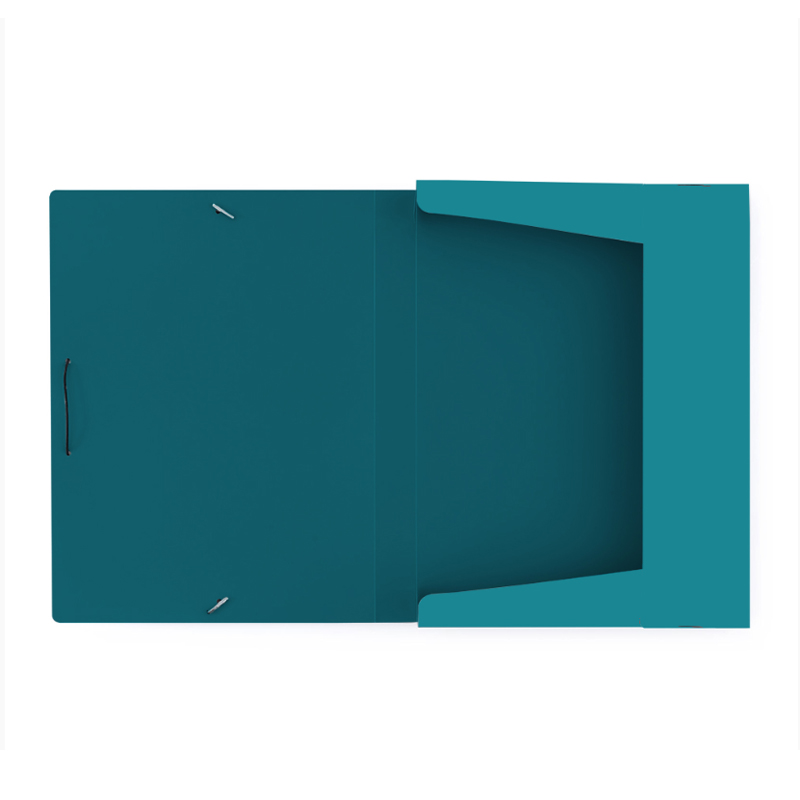 Plastový box s gumičkou A4 3cm VERDE modrý