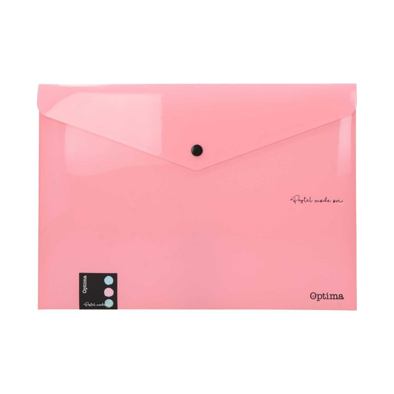 Obal s cvokom A4 Optima pastel mix farieb