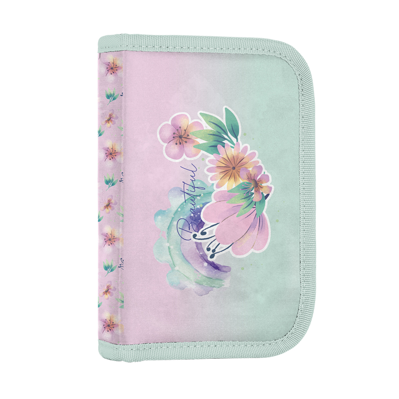 Peračník 1zip prázdny Flowers PP25
