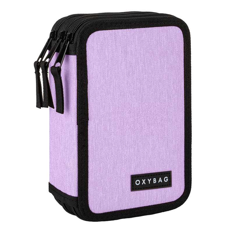 Peračník 3zip prázdny Unicolor Violet PP26