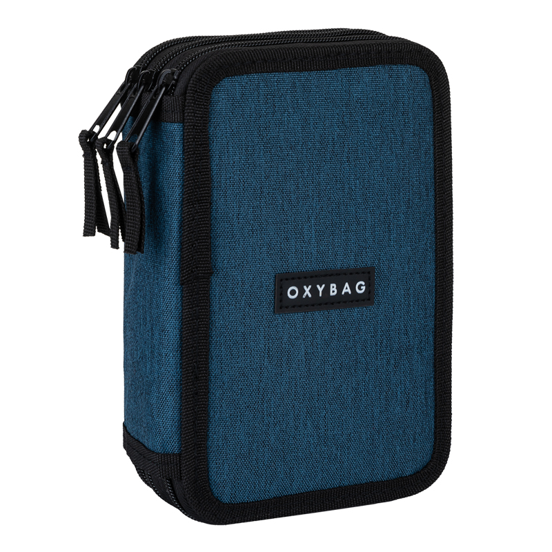 Peračník 3zip prázdny Unicolor Blue PP26