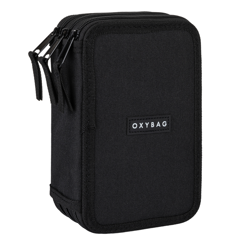 Peračník 3zip prázdny Unicolor Black PP26