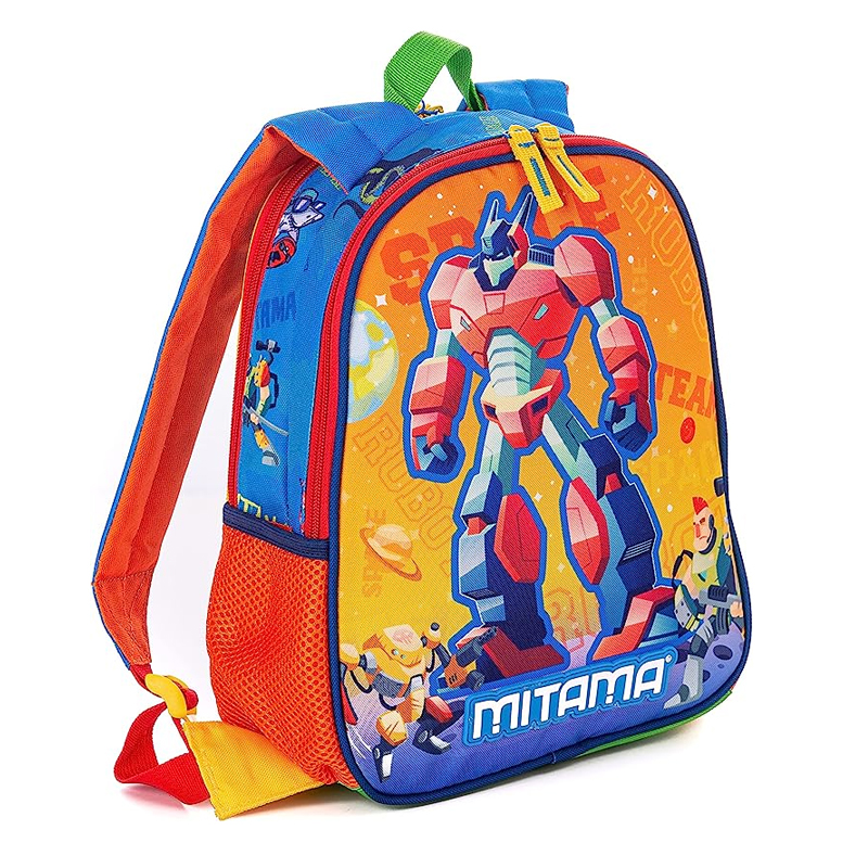 Batoh detský MITAMA Robot/Shark obojstranný