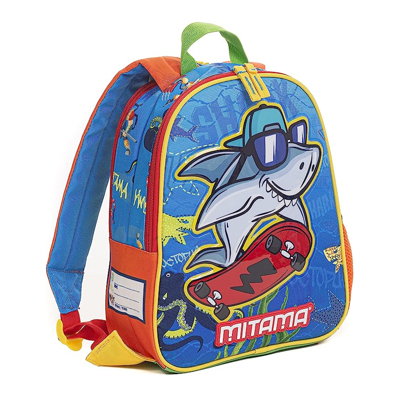 Batoh detský MITAMA Robot/Shark obojstranný