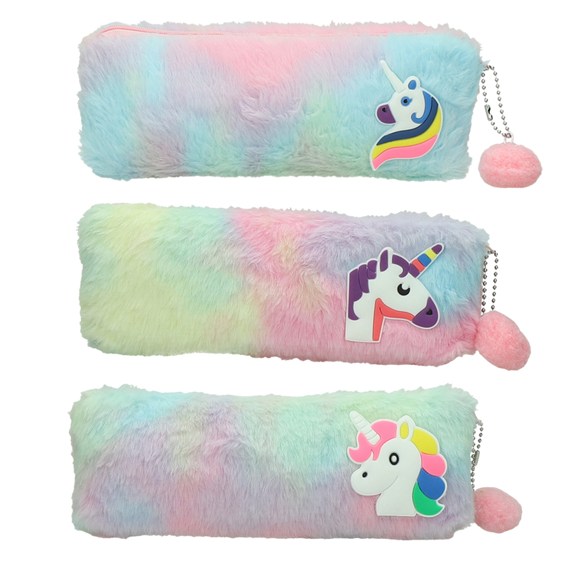 Púzdro na perá plyš Gradient Unicorn 531409