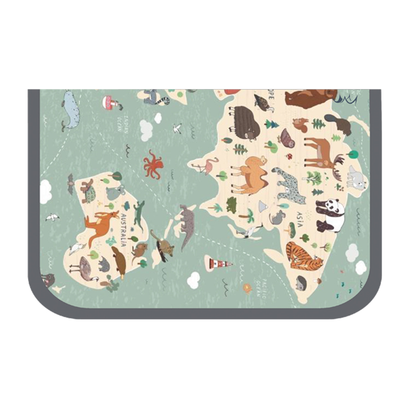 Peračník 1zip REYBAG World Map 2
