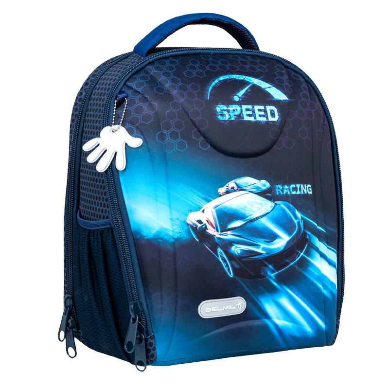 Školský set BELMIL Sturdy Racing Blue Neon