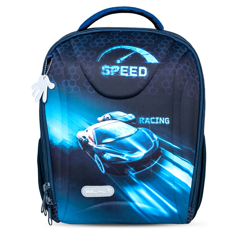 Školský set BELMIL Sturdy Racing Blue Neon