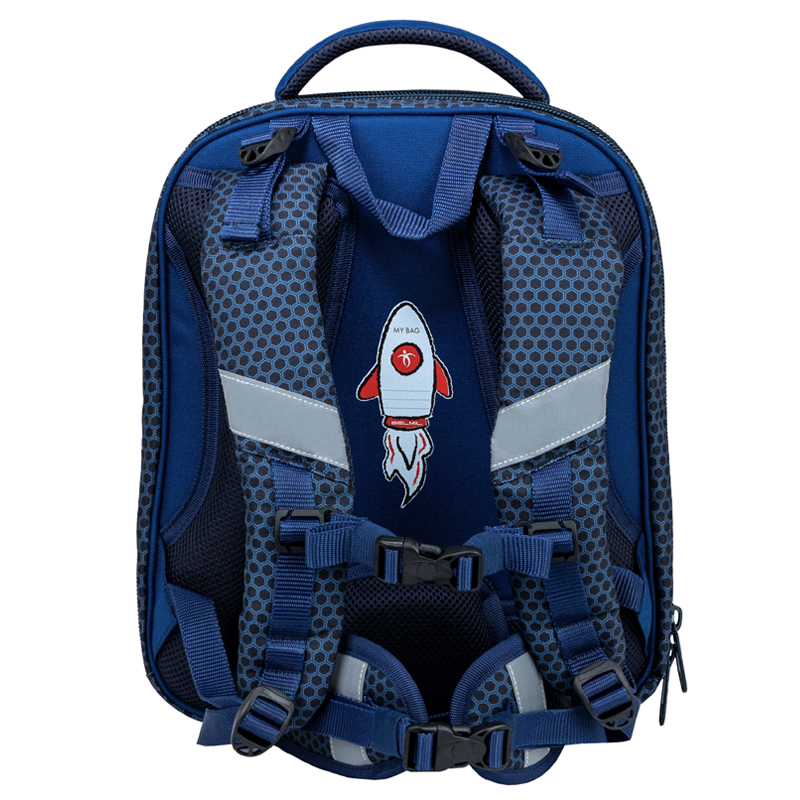 Školský set BELMIL Sturdy Racing Blue Neon