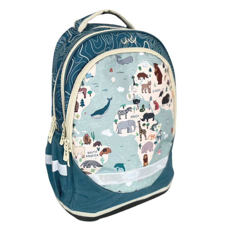 Školský batoh anatomický REYBAG World Map 2