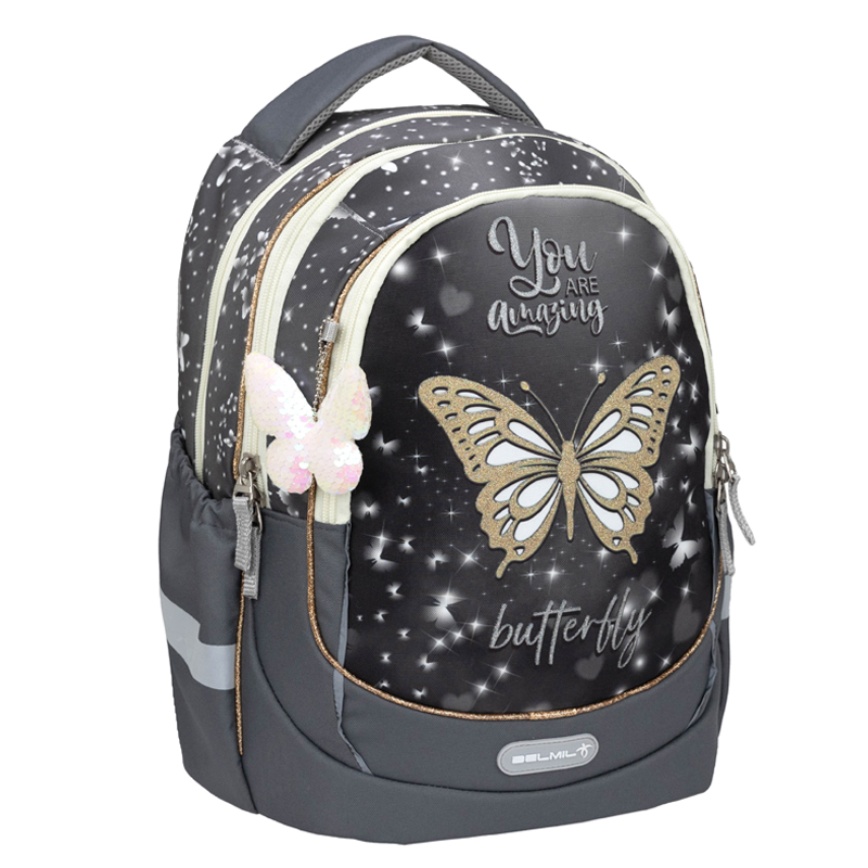 Školský batoh Belmil Starlight Butterfly