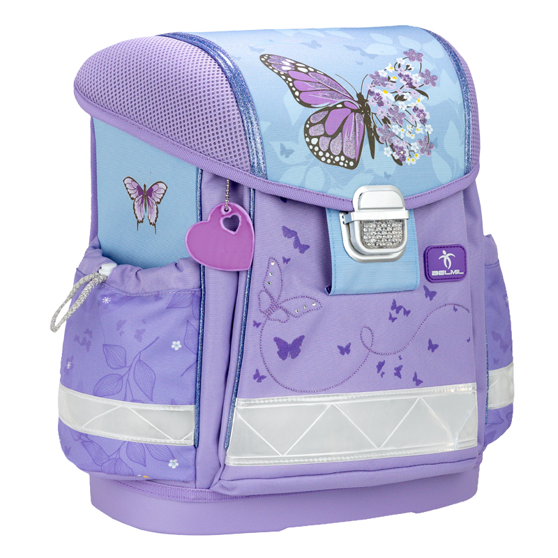 Školský set BELMIL Purple Blue Butterfly
