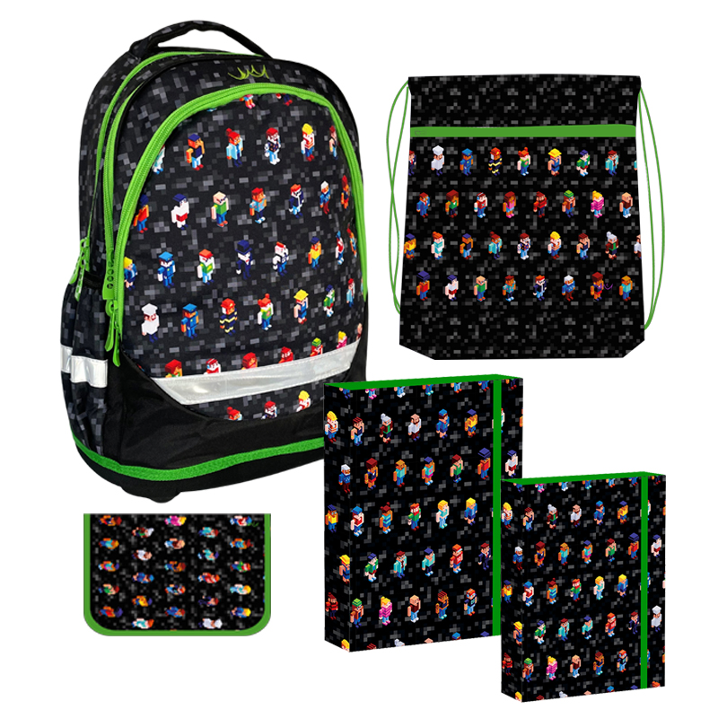 Školský set 5dielny REYBAG Pixel Game
