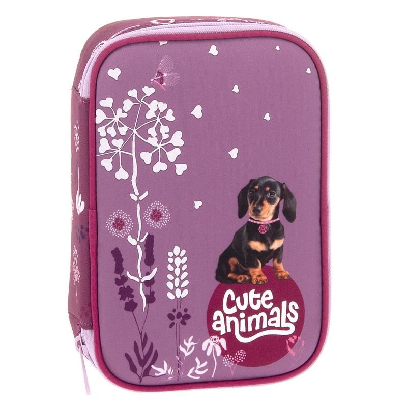 Peračník 1zip poschodový Cute animals Puppy ARS UNA