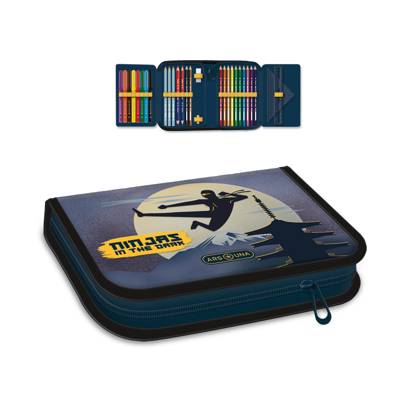 Peračník 1zip plný Ninjas in the dark ARS UNA