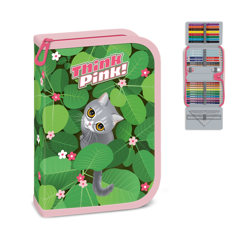 Peračník 1zip plný Think pink 25 ARS UNA