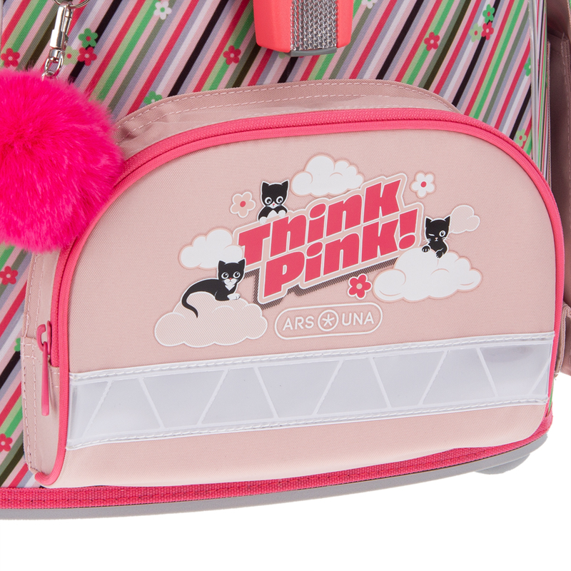 Kompaktná školská taška Think pink 25 ARS UNA