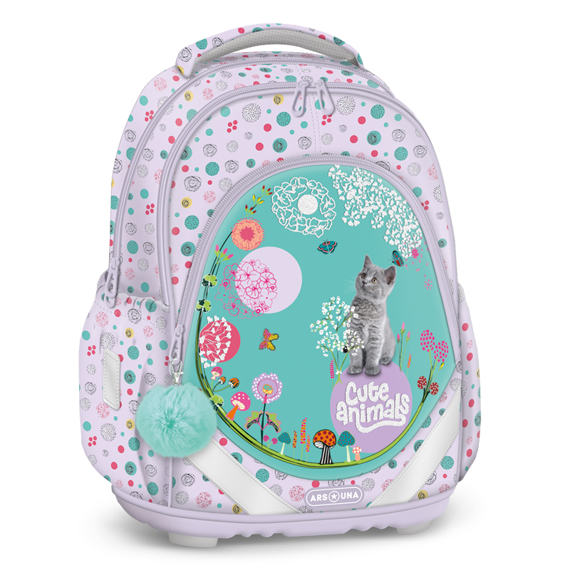 Školský batoh anatomický Cute animals Kitten ARS UNA