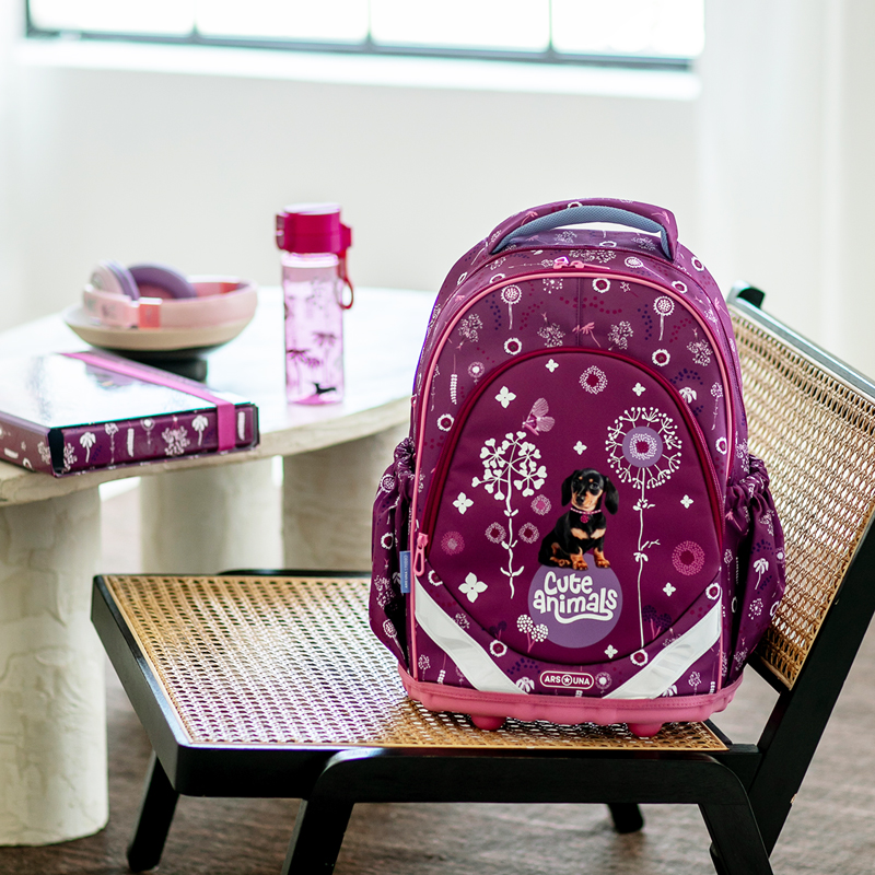 Školský batoh anatomický Cute animals Puppy ARS UNA