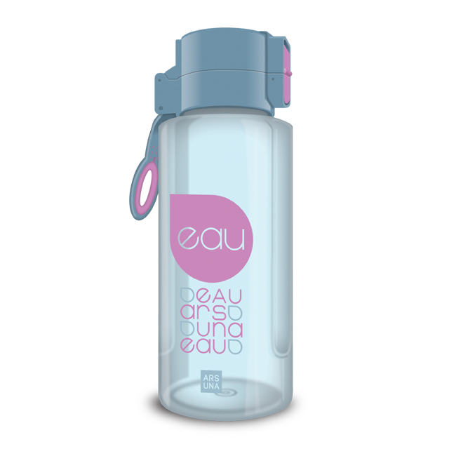 Zdravá fľaša 650ml transparentne-ružová ARS UNA
