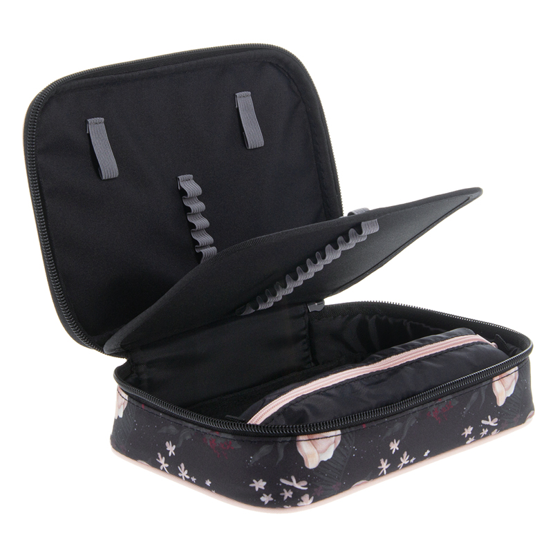 Peračník 1zip poschodový Flowery Black ARS UNA