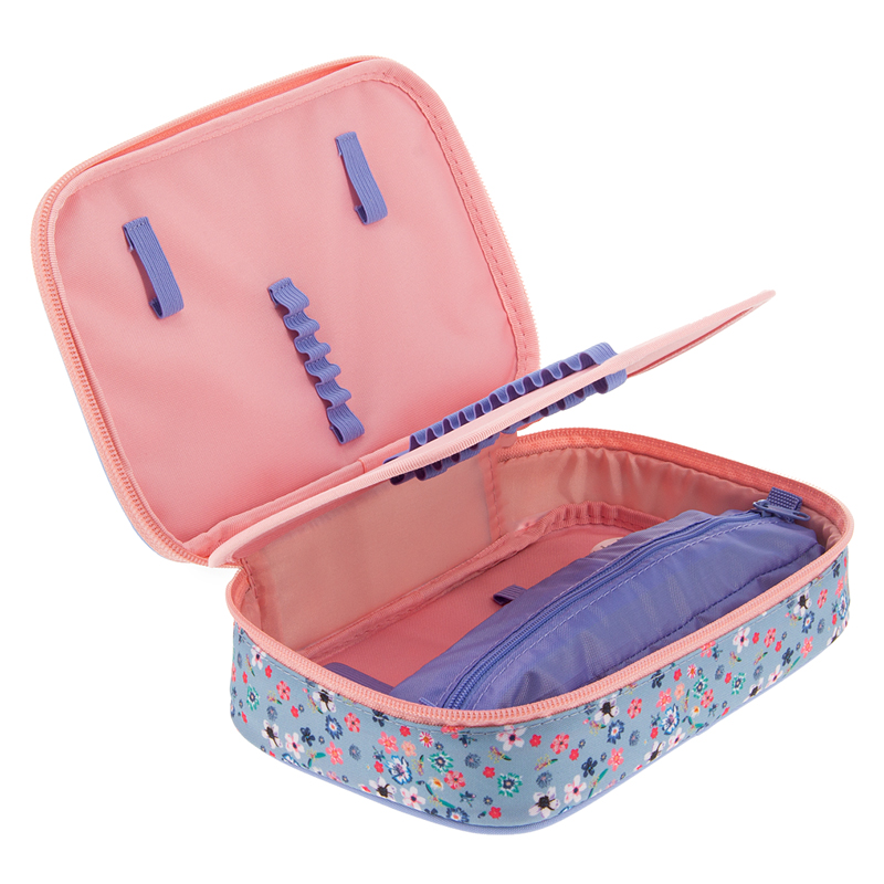Peračník 1zip poschodový Pearl Blossom Blue ARS UNA