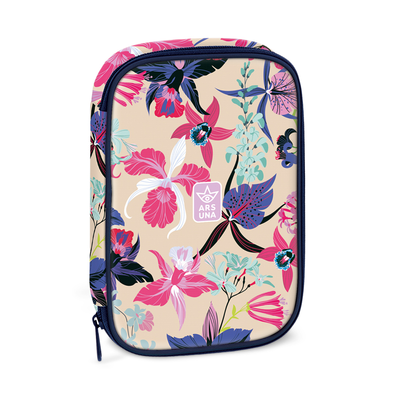 Peračník 1zip poschodový Beach flowers ARS UNA