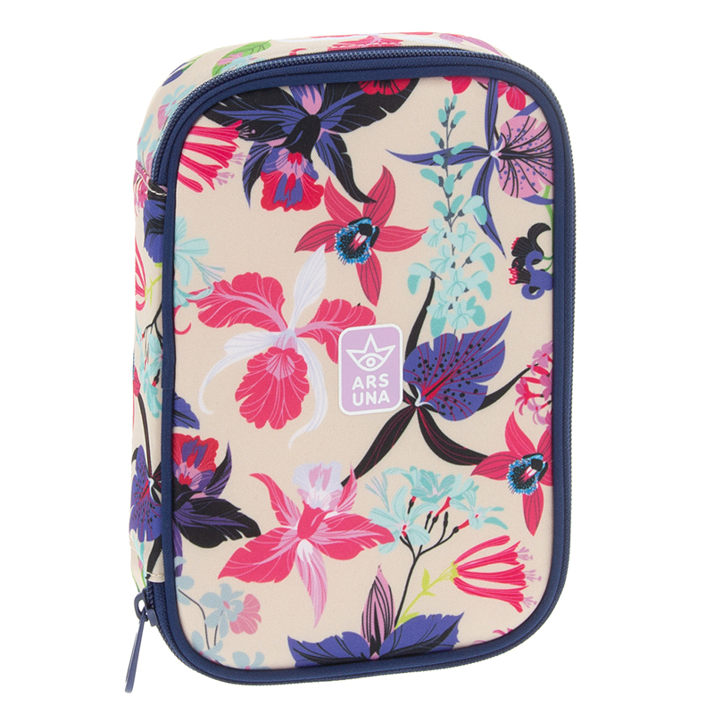 Peračník 1zip poschodový Beach flowers ARS UNA