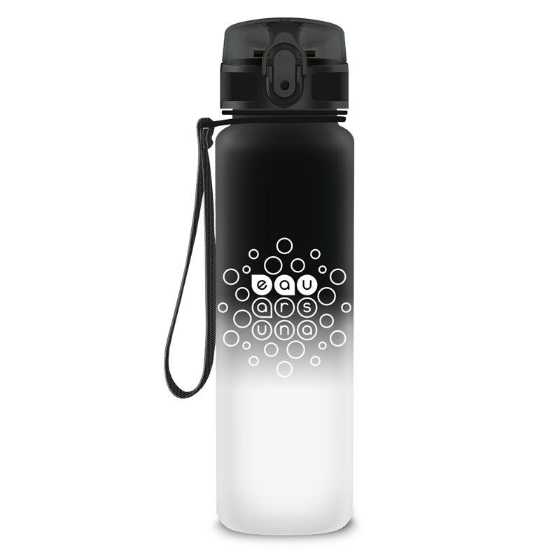 Zdravá fľaša 600ml čierno-biela matná ARS UNA
