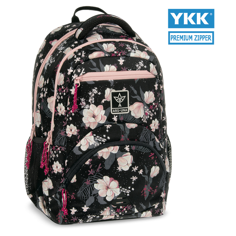 Batoh ergonomický 583 Flowery Black ARS UNA