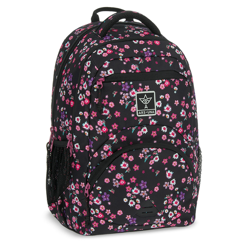 Batoh ergonomický 583 Pearl Blossom Black ARS UNA