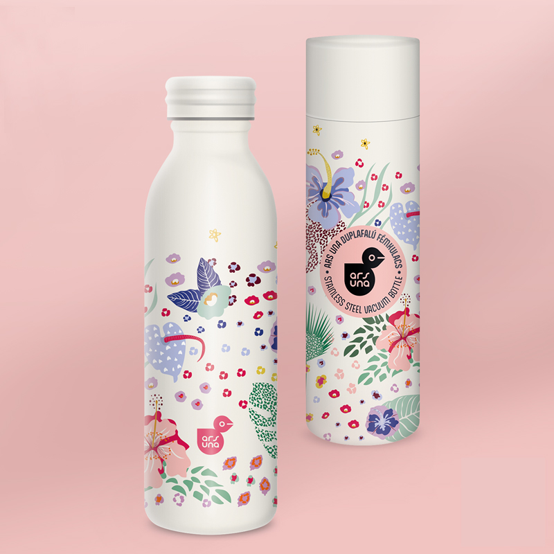 Termofľaša 600ml Cream Hibiscus ARS UNA