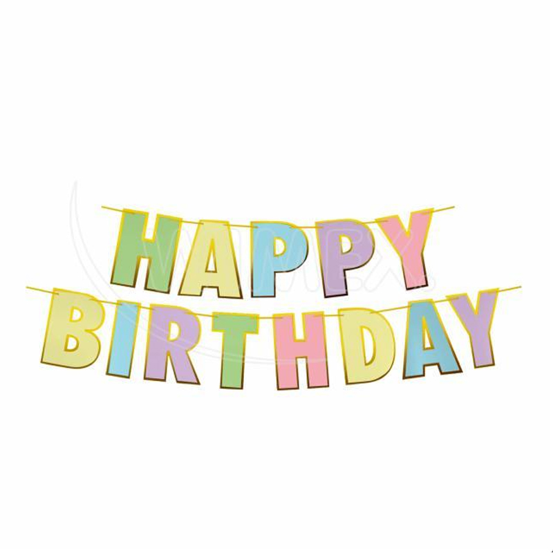 Girlanda Happy birthday 5m 66807 16x20cm