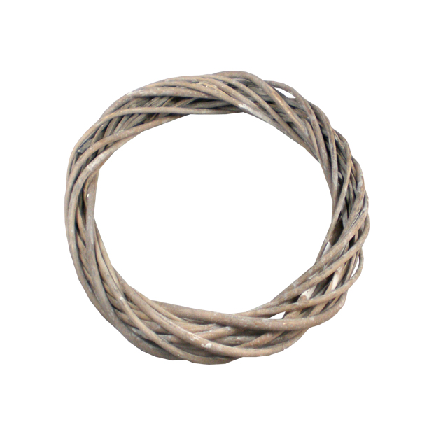 Dekor veniec sivý 25cm 401689