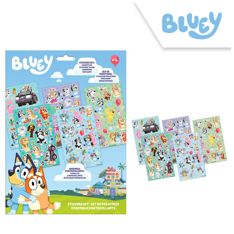 Nálepky set Bluey