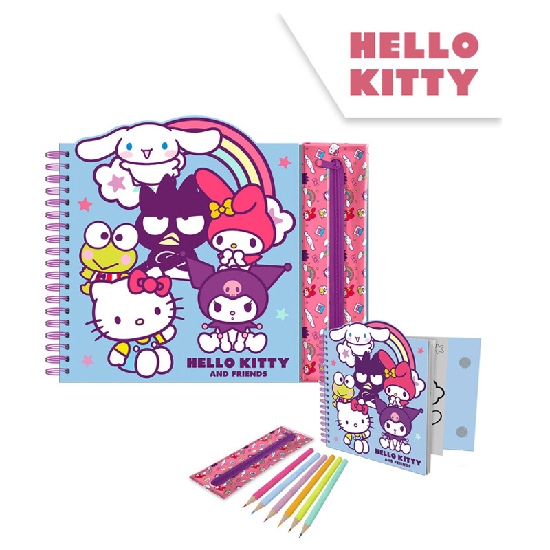 Kresliaca súprava s puzdrom Hello Kitty