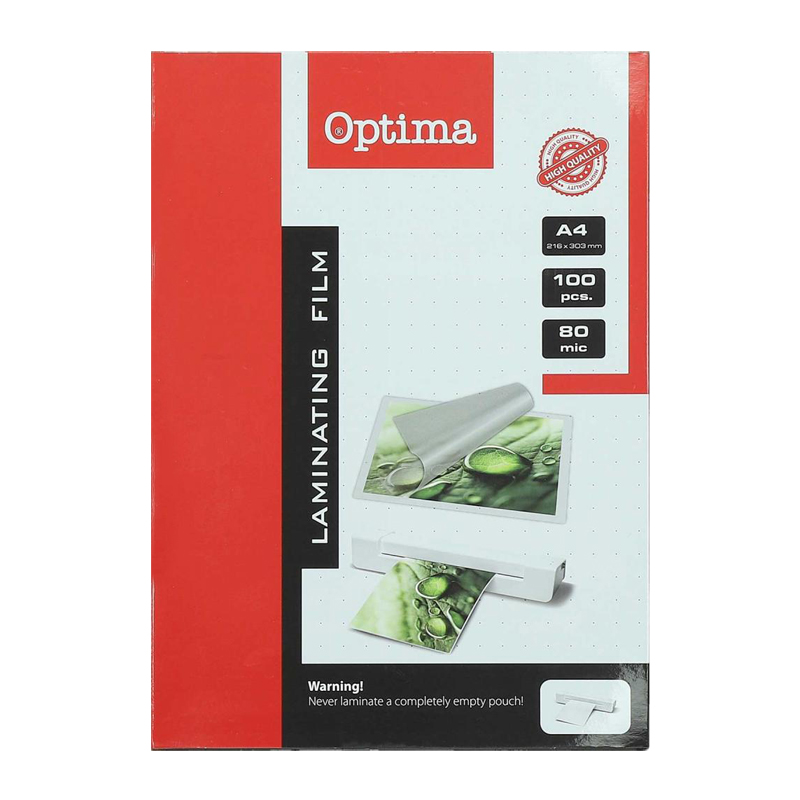 Laminovacia fólia A4 80my/100 OPTIMA