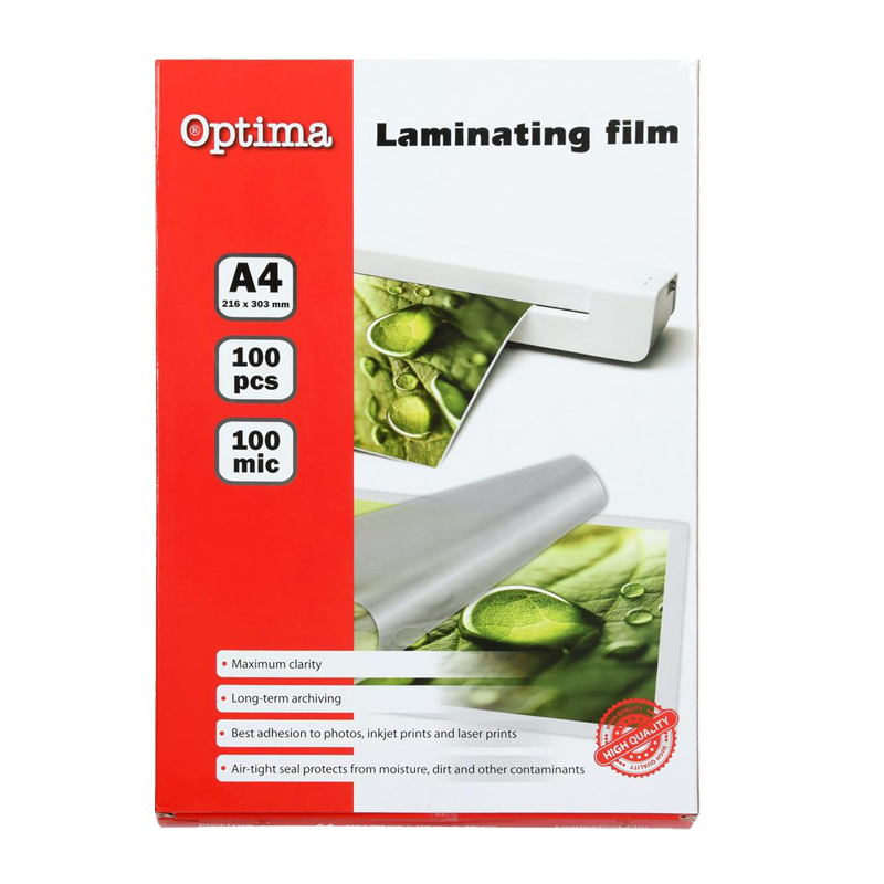 Laminovacia fólia A4 100my/100 OPTIMA