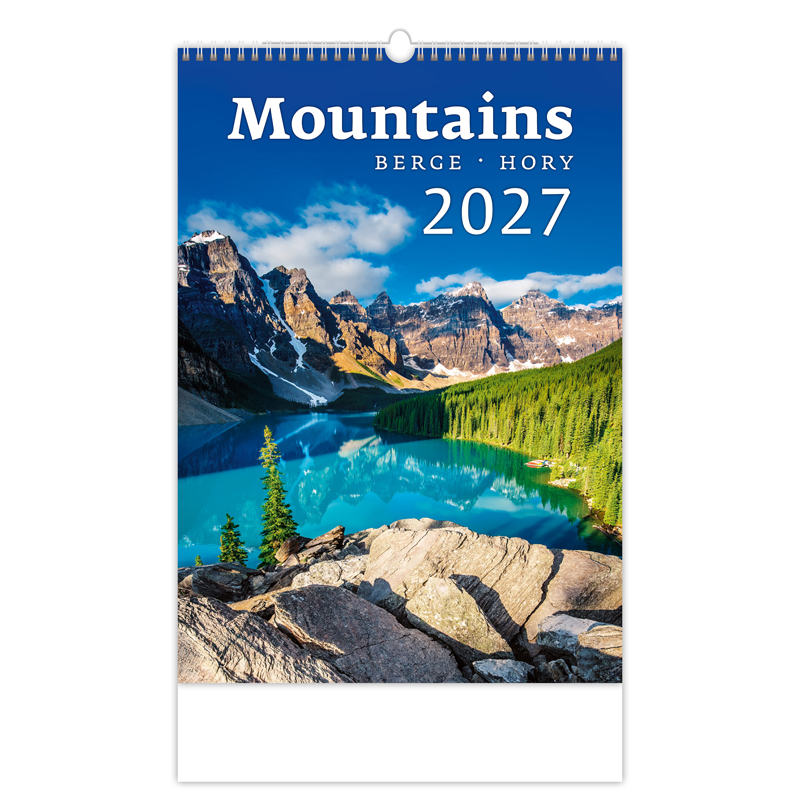 Nástenný kalendár Mountains/Hory 2027