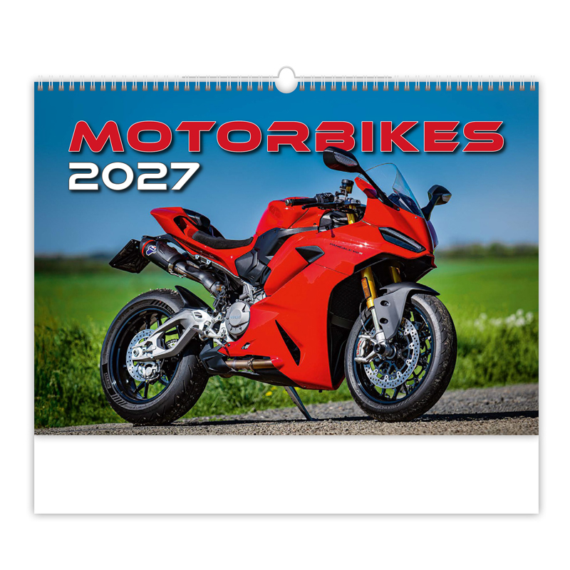 Nástenný kalendár Motorbikes 2027