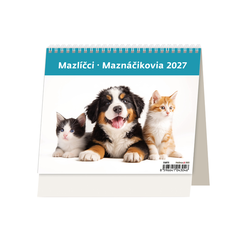 Stolový kalendár Maznáčikovia 2027